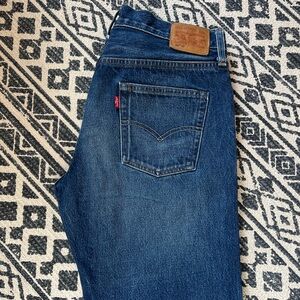 Levi’s 501CT White Oak Cone Dark Rigid Distressed Denim Jeans